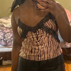 Victoria Secret’s Zebra Lingerie Top
